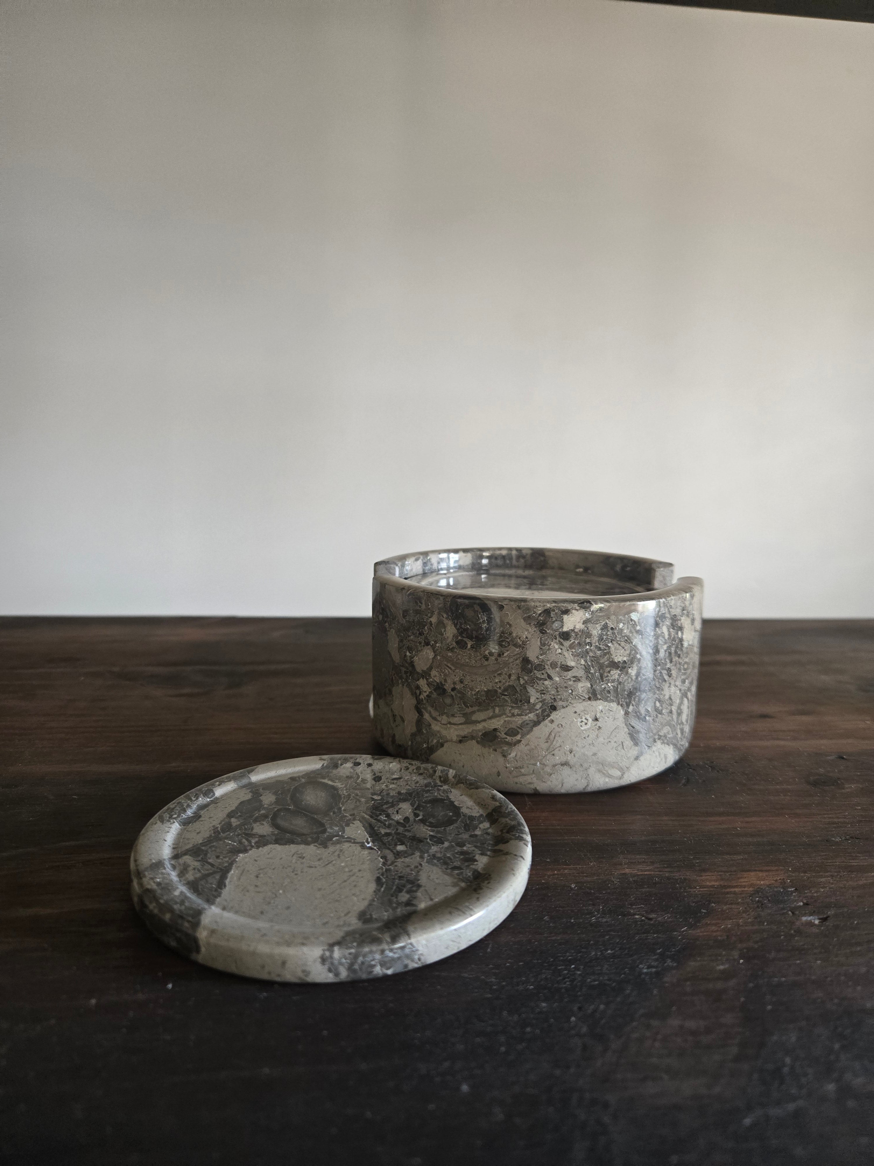 Stone Coasters-Fossil Marble (Set of 6)