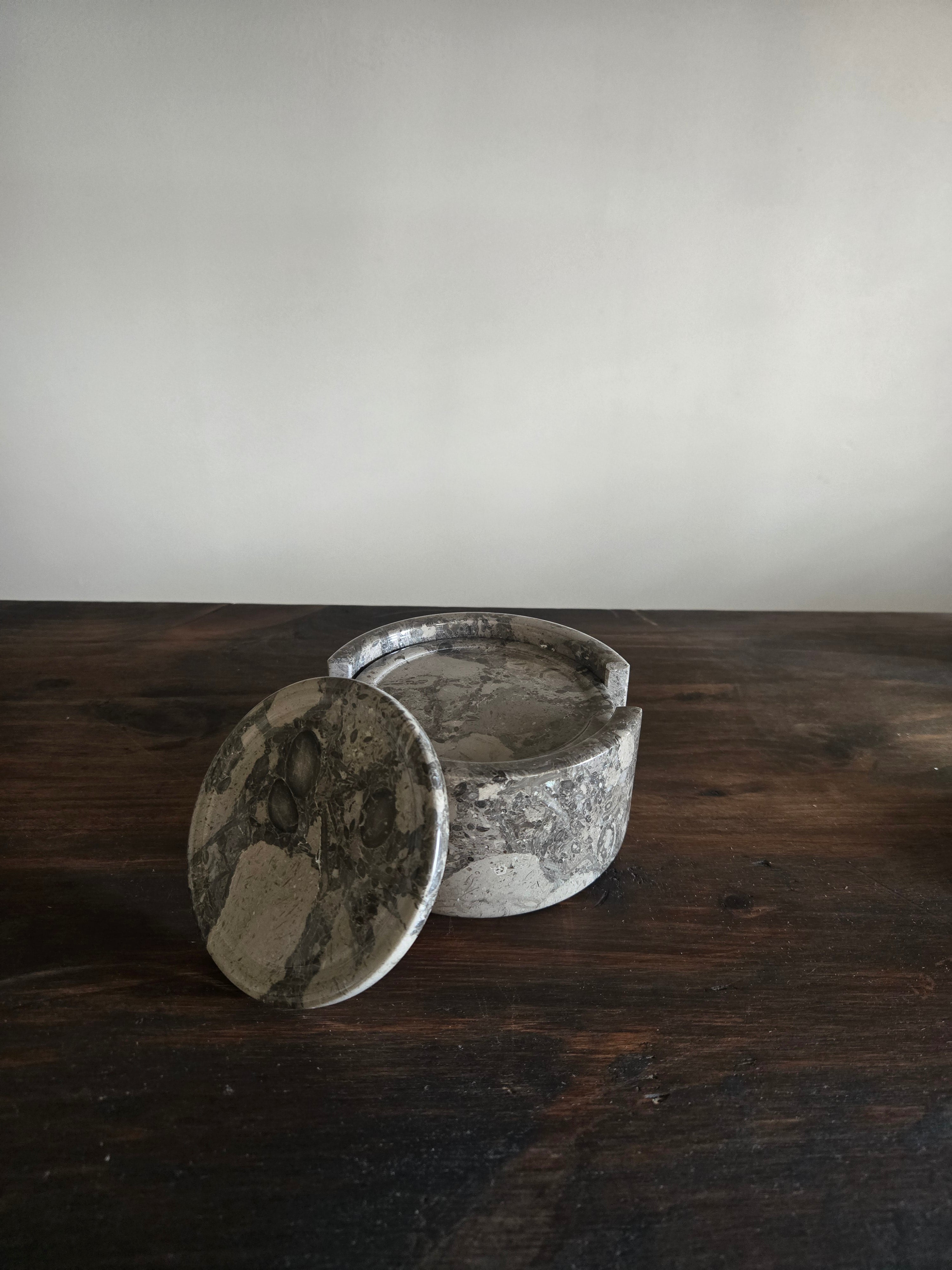 Stone Coasters-Fossil Marble (Set of 6)