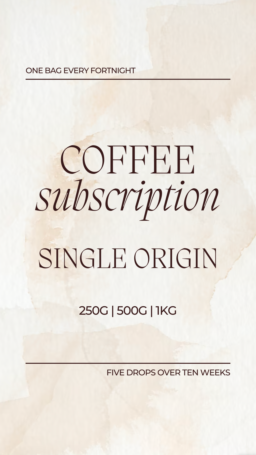 Copy of Coffee Subscription | Single Origin