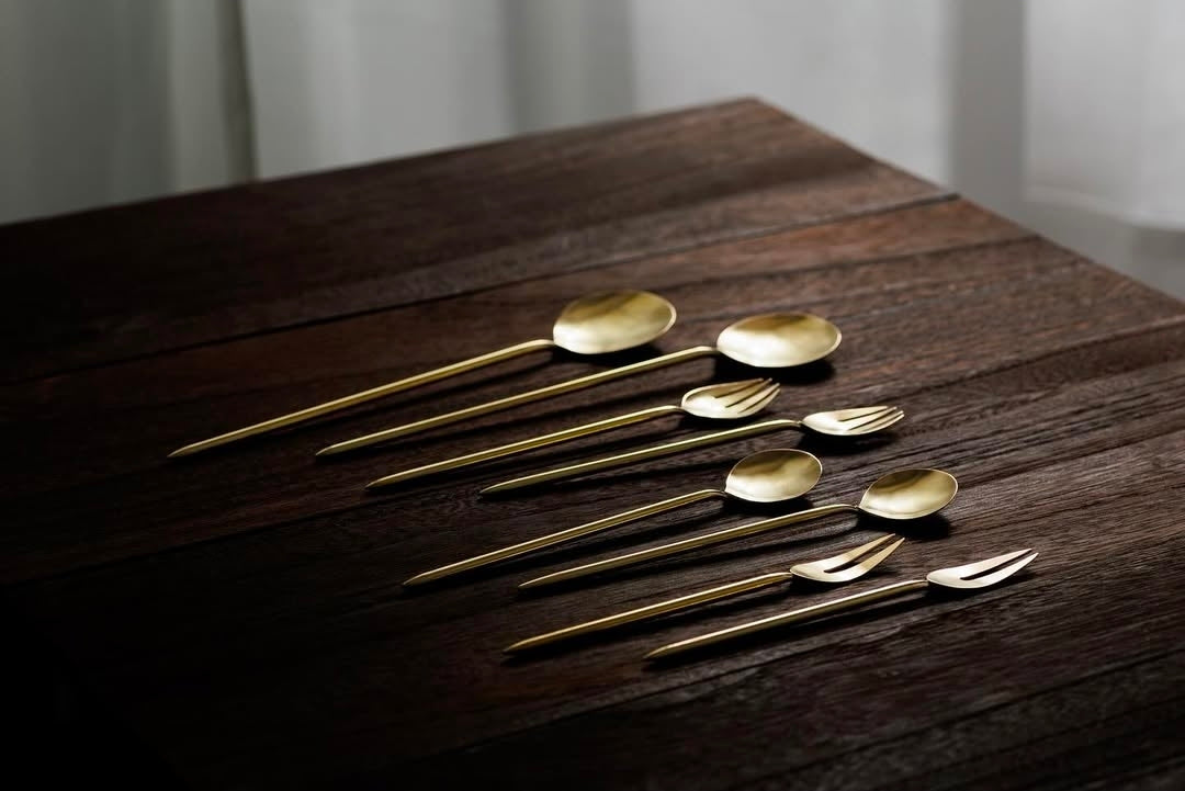 Rin Spoon- Brass Coffee Spoon By Chouette