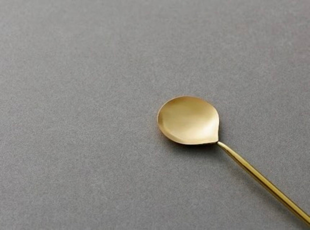 Rin Spoon- Brass Coffee Spoon By Chouette